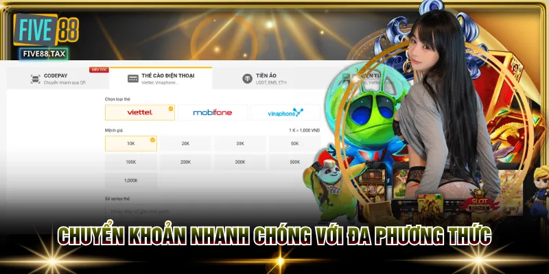 Chuyển khoản nhanh chóng với đa phương thức